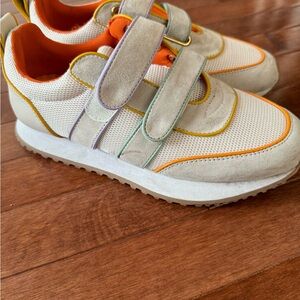 Charlotte Stone Colorful Conway Retro Sneakers lwith Velcro Closure